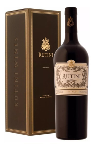 Imagen 1 de 2 de Vino tinto Rutini malbec colección en estuche 750ml