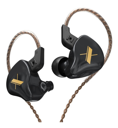 Auricular Intraural Kz Edx In Ear Monitoreo Negro