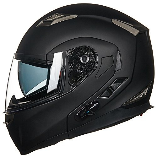 Casco Moto Bluetooth Integrado Ilm Sun Shield Cara Completa