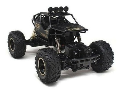 Carrinho De Controle Remoto 4x4 Monster Truck Rock Crawler Cor Preto