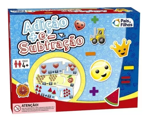 Jogo Números Contas de Matemática. Brinquedos Educativos