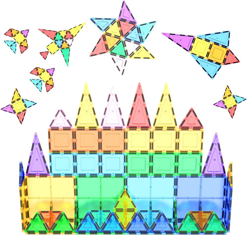 Picassotiles Set De Bloques Construccion Magneticos