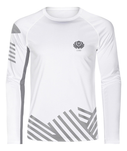 Camisa Hombre Manga Larga Camiseta Running Natación Upf 50+