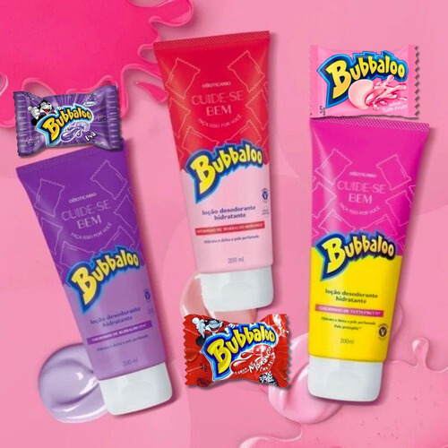 Creme Corporal Boticário Kit Presente Feminino Bubbaloo Uva