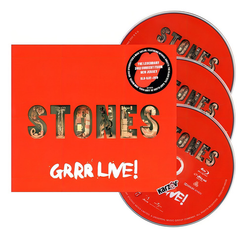 The Rolling Stones Grrr ao vivo! 2 discos CD+Blu-ray