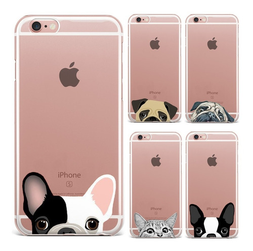 Forro Case iPhone 7 7 Plus 8 Transparente Goma Acrilico