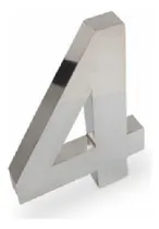 Comprar Kit 2 Números Residenciais Em Aço Inox 40cm 3d Caixa Alta