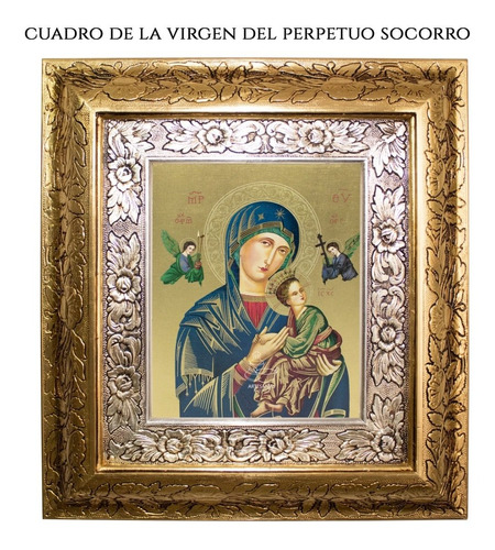 Cuadro Virgen Del Perpetuo Socorro 45x40 Cm