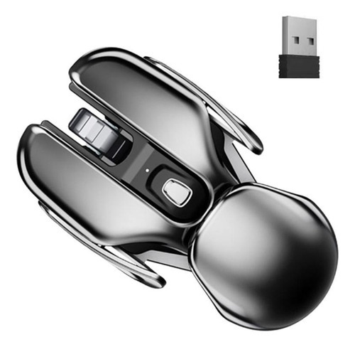 Mouse De Metal Sem Fio Para Computador - 4 Botões
