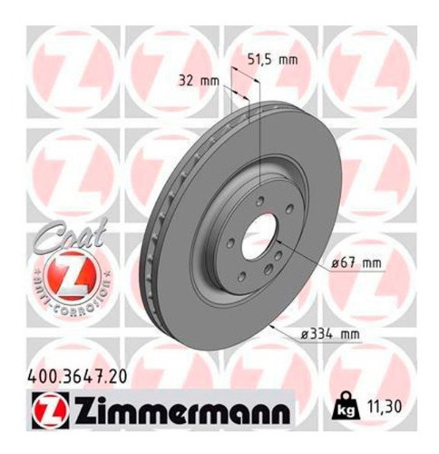 Par Disco De Freio Diant. Mercedes Sl 600 1992-2002 R129