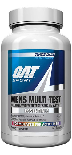 Gat Sport Mens Multitest Test Testosterona 60 Capsulas