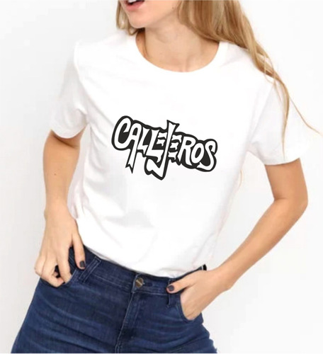 Remera Mujer Blanca Sublimada Personalizada Callejeros