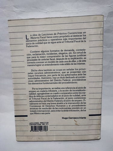 Lecciones De Práctica Contenciosa En Materia Fiscal Iriarte (Usado)