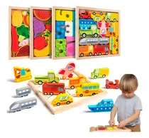 Comprar Puzzle Rompe Cabezas De Madera Juguete Didáctico Niños