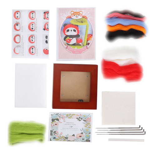 Kit De Fieltro Con Aguja Para Regalo Artesanal, Marco De Fot