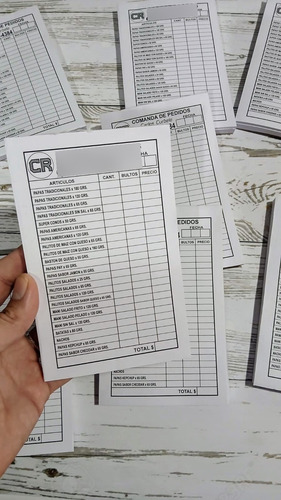 Planilla Para Remises - 10 Talonarios De 100 Hojas C/u