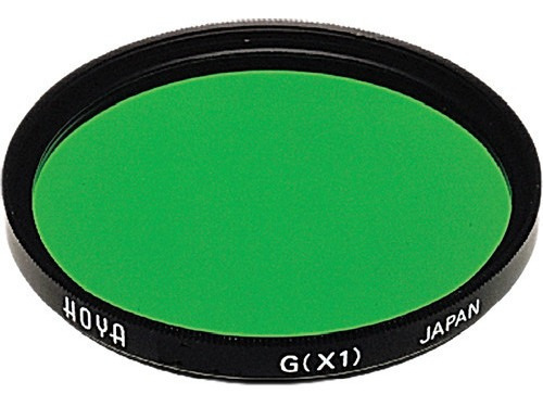 Hoya 55mm Green X1 (hmc) Multi-coated Glass Filter For Black