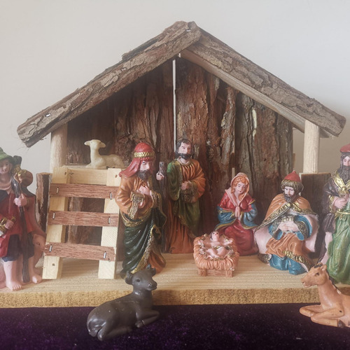 Cristo Natividad Escena Estatua Jesús Pesebre Nacimiento