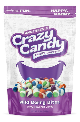 Dulces Caramelo Inflado Crazy Candy Tipo Skittles - Morado