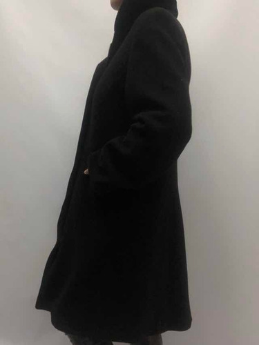 Tapado Mujer Portsaid T M Paño Negro Cuello Tejido Excelente