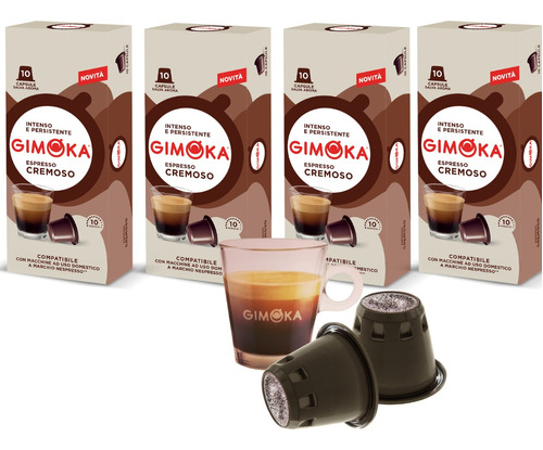 Kit 40 Cápsulas Café Compatíveis Nespresso - Cremoso