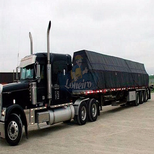 Imagem 1 de 6 de Lona 12 X 8 Mts Caminhão Pvc Preto Lonil Encerado Promoção