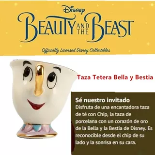 Taza De Cerámica Chip Taza Disney Bella Y La Bestia 8 Onzas