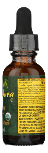Aceite De Semilla De Neem Orgánico Neem Aura 30 Ml