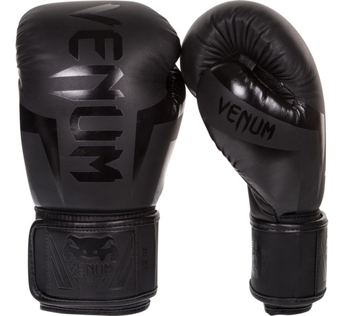 Venum Elite - Guantes De Boxeo, Negro, 14 Onzas