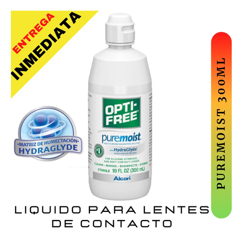 Liquido Para Lentes De Contacto Opti-free Puremoist 300ml