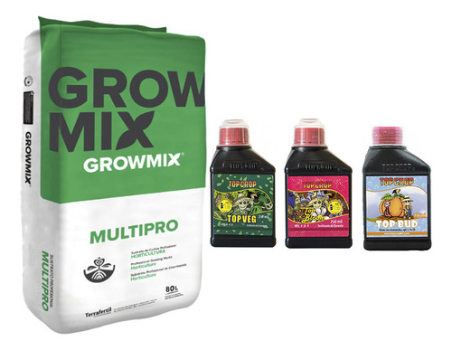 Growmix Multipro 80lts Con Top Crop Veg Bloom Bud 250ml