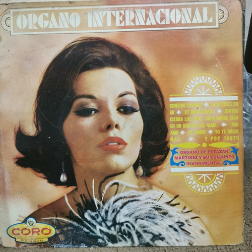Disco Lp Organo De Elazar Martinez-organo Internacional