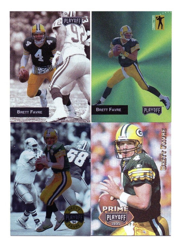 1993-1995 Playoff - Brett Favre Packers ( 4 ) Set 