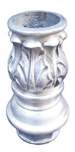 Capitel Superior Flor De Aluminio Para Columna 2,5 (vks) Adorno De Aluminio Para Base O Capitel Superior De Terminacion En Columnas De 2.5 Pulgadas (material Aluminio)