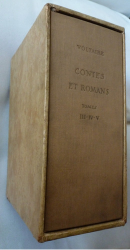 Voltaire Contes Et Romans Tomos 3 A 5  Paris Estuche  (10  )