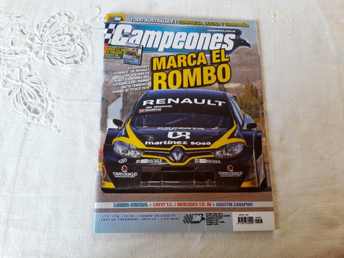 Revista Campeones Nº 586 Marzo 2016 Chevy T.c Mercedes Tr V6