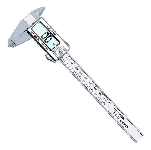 Plqmpp-pinza Vernier Con Pantalla Digital Abs Plateada Medidas 0-300mm/precisión 0.2mm
