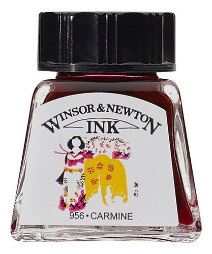 Tinta Nanquim Winsor & Newton Carmim Carmine 14ml