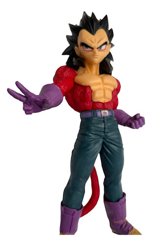 Figura Juguete Muñeco Dragon Ball Gt Vegeta Ssj4 Con Caja