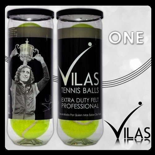 Imagen 2 de 6 de Tubo Pelotas Vilas One X 3 Balls Tenis Padel - Local Olivos