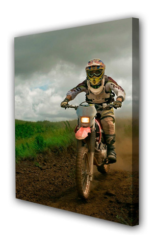 Cuadro 60x90cm Moto Cross Off Road Extremo M3