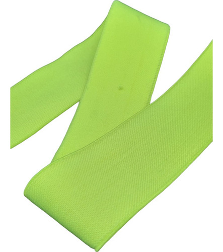 Elástico Afelpado Amarillo Flúo Para Boxer Ancho 4 Cm X 1 Mt Liso Amarillo Flúo
