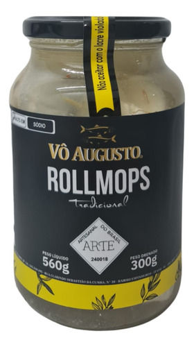 Rollmops Conserva Filé De Peixe Com Cebola Vô Augusto Trad