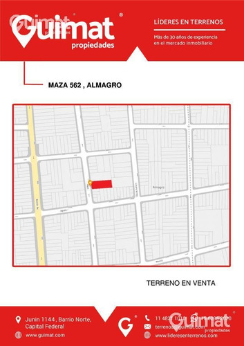 Imagen 3 de 17 de 19 Mts De Frente - Almagro - Lideres En Terrenos - Guimat Propiedades