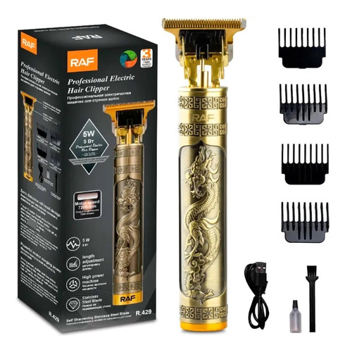 Máquina Profesional De Afeitar Barba Patilla Pelo Raf R429