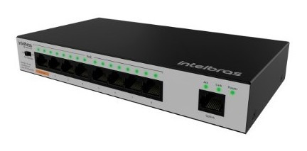 Imagem 5 de 9 de Switch 9 Portas Fast 8 Portas Intelbras Poe+ Sf 900 Hi-poe