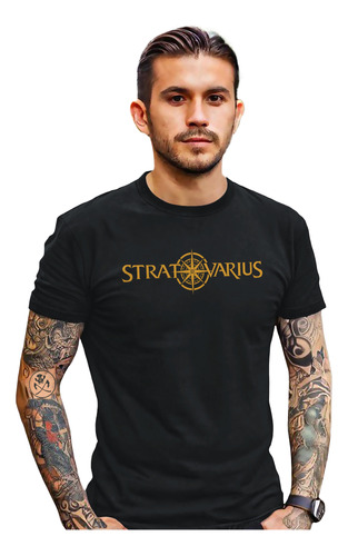 Playera Stratovarius Kaniel Deluxe Single Logo Concierto