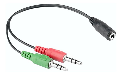 Adaptador Cable Auricular Microfono 2 Machos Pc Celular Ps4