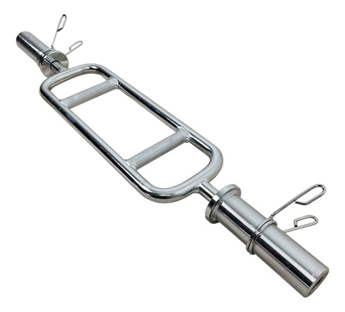 Barra H Maciça Olímpica 8kg Aço Cromado Musculação