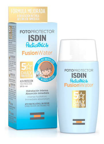 Protector Solar Isdin Fusion Water Pediatrics Spf50 50ml